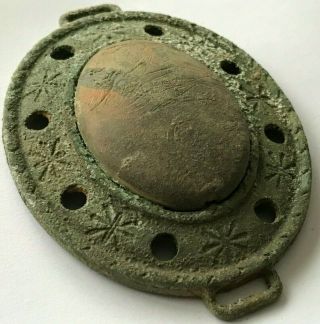 Post Tudor Decorated Belt Buckle Metal Detector Finds 15 - 16th Century Ad - F999