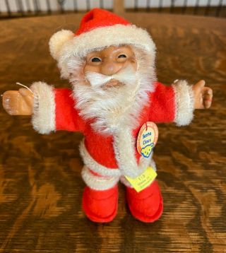 Vintage/antique 5” Steiff Santa Claus Figure With Tags/button