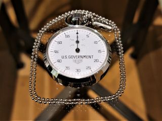 Heuer U.  S.  Government 7 Jewels Stopwatch - Vintage