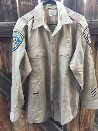 Chp California Highway Patrol Uniform Long Sleeve Shirt Retired