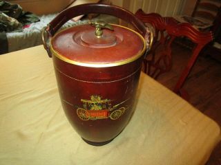 Loyal Leather Fire Bucket Ice Cairns & Brother Papeete Hand Pumped Engine