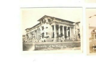 Vintage 1945 Black & White University Of Philippines Photograph Photo Manila