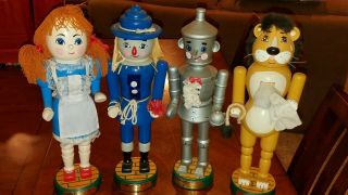 Vintage Wizard Of Oz Nutcracker 14 " Figures Kurt Adler Complete Set Christmas