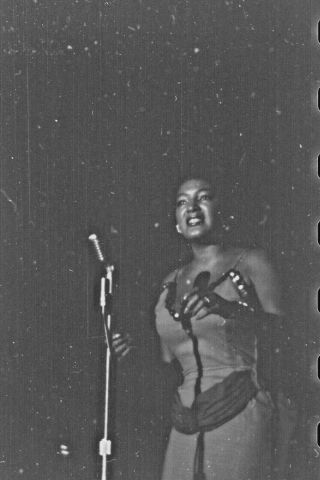 Vtg 1950s 35mm Negative Atlantic City Nj African American Jazz Singer 903 - 20