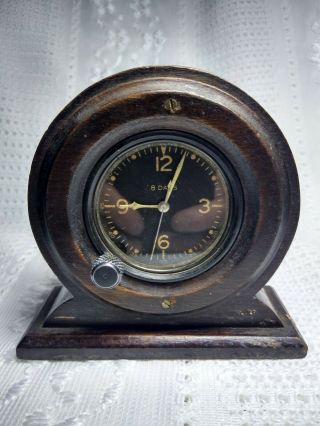 Wwii 1942 Vintage Elgin A - 11 Us Army Air Corps 8 - Day Aircraft Airplane Clock