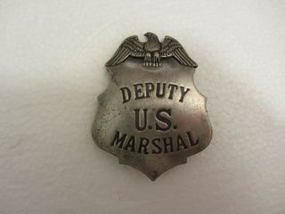 Vintage Antique Deputy Us Marshal Badge Star United States