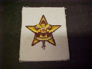 Sea Scout Star Rank Patch On White Twill Patch