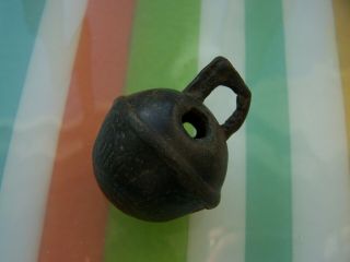 Antique Medieval 16/17th Century 45mm Bronze Crotal Bell With Ball Vgc