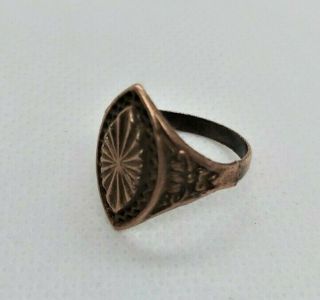 Extremely RARE ANCIENT Medieval Bronze Ring Artifact Authentic Very Stunning 2