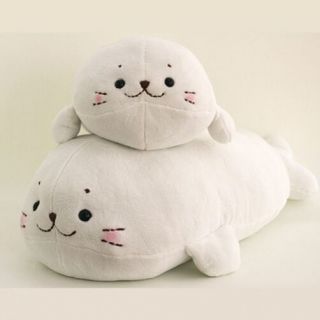 Washable Japanese Soft Plush Doll Pillow Sirotan M&l 55,  85cm Harp Seal