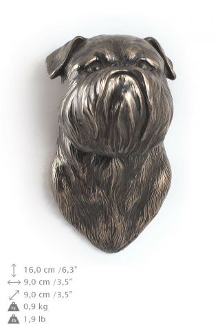 Brussels Griffon,  Dog Statuette To Hang On The Wall,  Art Dog Limited Edition,  Usa