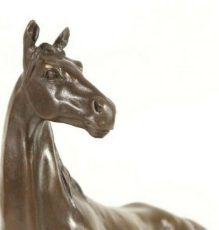 Bronze Horse On A Solid Marble Base.  Art,  Gift,  Ornament.
