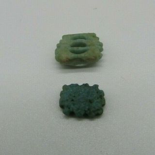 Two ancient Egyptian late period faience amulets - 664 - 332 BC 2