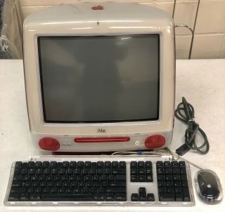 Vintage Ruby Apple Imac G3 Osx,  10gb Hdd,  400 Mhz - And