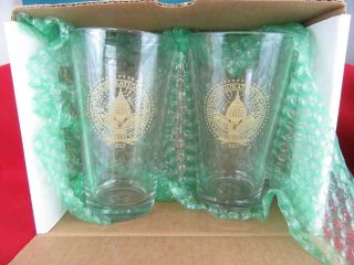 Official Donald Trump 2017 Inaugural Commemorative Pint Glass Set Vice President