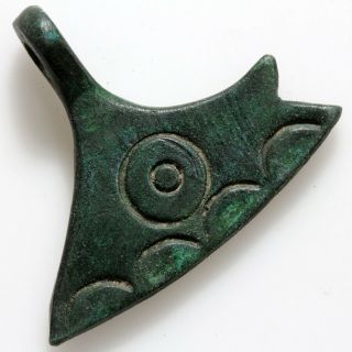 Ancient Viking Bronze Ax Pendant Circa 790 - 1000 Ad - Wearable