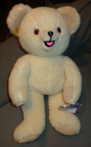 Vintage Russ Snuggle Teddy Bear Plush Stuffed Animal 1986 22 Inch 3 Tags 3147