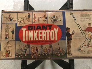 Giant Tinkertoys Set 1970 