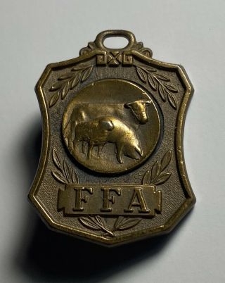 Rare Vintage Future Farmers Of America Ffa Pin Cattle Steer Cows Pig Sheep Badge