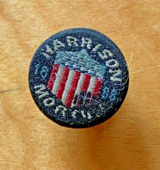 Vintage 1888 President Benjamin Harrison & Morton Campaign Lapel Pin Button Stud