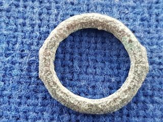 Celtic Bronze Ring Money In Uncleaned Found In Britain.  L10e