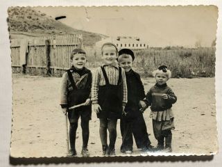 1953 Vintage Photo Russian Kids Children 2