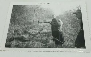 Vintage 1957 Photo Photograph Female Shotgun Shooter Gun Shooting Hunting