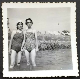 China Swimming Suit Woman Chinese Photo 1970/80s Orig.  (3)