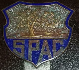 Vintage Obsolete State Police Assn Of Connecticut License Topper Spac