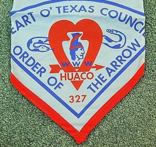 Boy Scouts Oa Huaco Lodge 327,  N - 2b Neckerchief,  In Plastic
