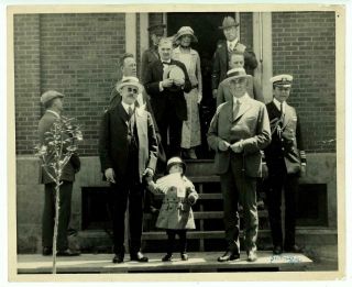Warren Harding & Florence Harding In Butte Montana Vintage 1920 