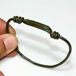 Museum Quality Celtic Bronze Bracelet Circa 300 - 100 Bc