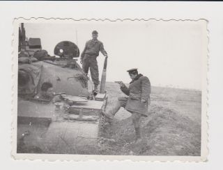 Military Soviet Tank Bulgarian Army Vintage Orig Photo (50523)