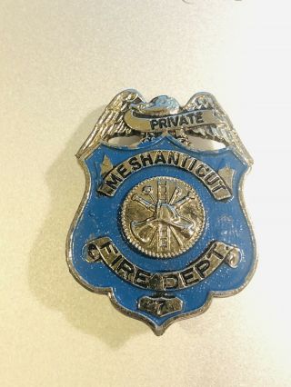 Vintage Obselete Meshanticut Rhode Island Fire Department Badge