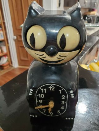 Vintage Cat Wall Clock Does Not Work,  Looks To Be Missing Parts