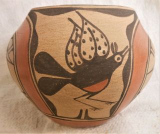 Very Good Vintage Sw Native American Zia Pueblo Pot Signed Reyes Pino