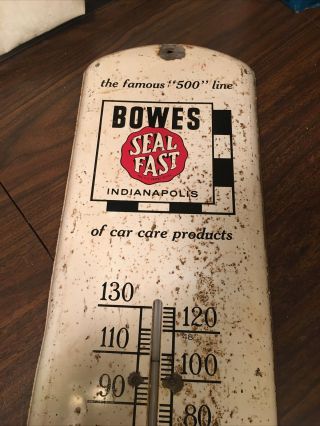 Vintage 1950s Bowes Seal Fast Thermometer 38”x 8.  5” 3 Products Pictured Ra 2