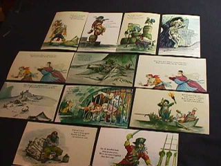 12 Disneyland & Walt Disney World Pirates Of The Caribbean Postcards