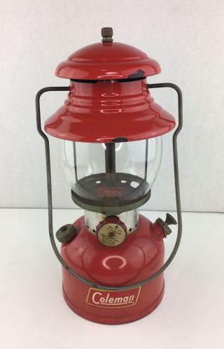 Vintage Red Coleman 200a " Sunshine Of The Night " Lantern February 1961 2/61 Rare
