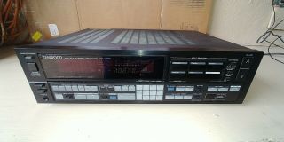 Vintage Kenwood Am/fm Stereo Receiver Model Kr - V95r Radio W/cd Turntable Inputs