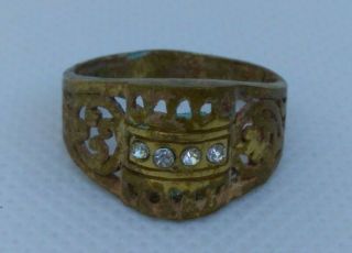 Extremely Rare Ancient Roman Bronze Ring Museum Quality Artifact Very Stunning