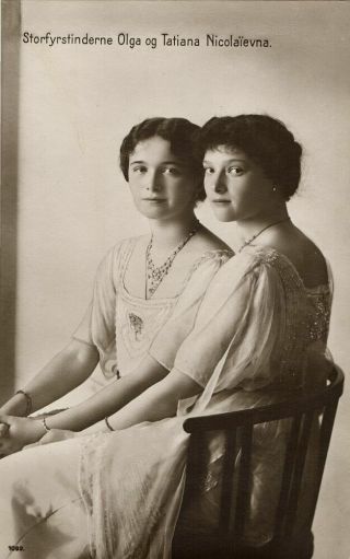 Grand Duchesses Olga And Tatiana Nikolaevna Of Russia (1910s) Danish Edition