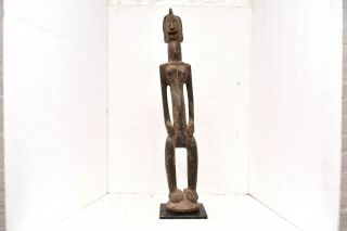 Dogon Statue African Tribal Art Africa Figure Carved Wood 24 " Tall Antique Vtg