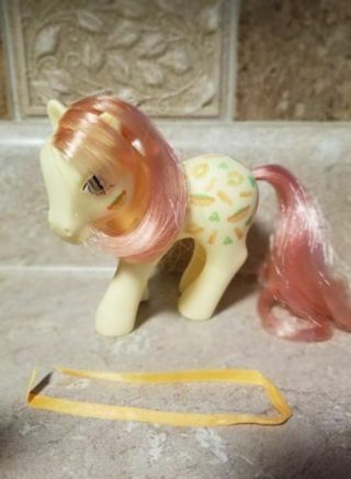 My Little Pony Vintage G1 Twice As Fancy Munchy With Ribbon