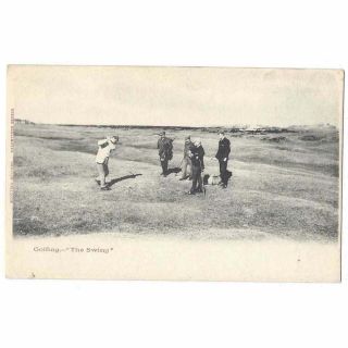 St Andrews Fife Golfing A Difficult Shot Early Undivided Back Postcard,