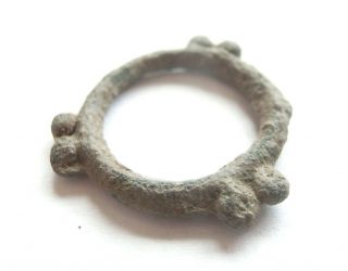 Knobbed Ring Proto Money Ancient Celtic Bronze Proto Currency Triple Knob Design