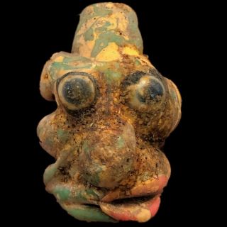 Rare Huge Phoenician Face Pendant 300bc Quality (1)