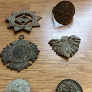 metal detecting finds Badges,  Buttons And Brooches 2