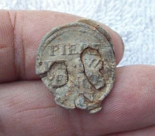 Interesting Lead Cloth Seal Tuchplombe Lakenlood With Name 1600 