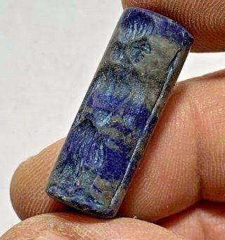 Very Rare Near Eastern Lapis Lazuli Cylinder Seal (domestic) - Circa 1000bc 28mm